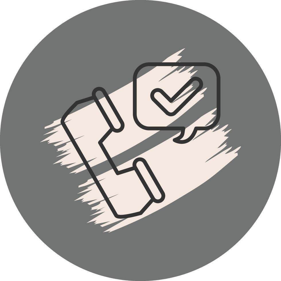 Call Accepted Custom Digital Art Layout vector