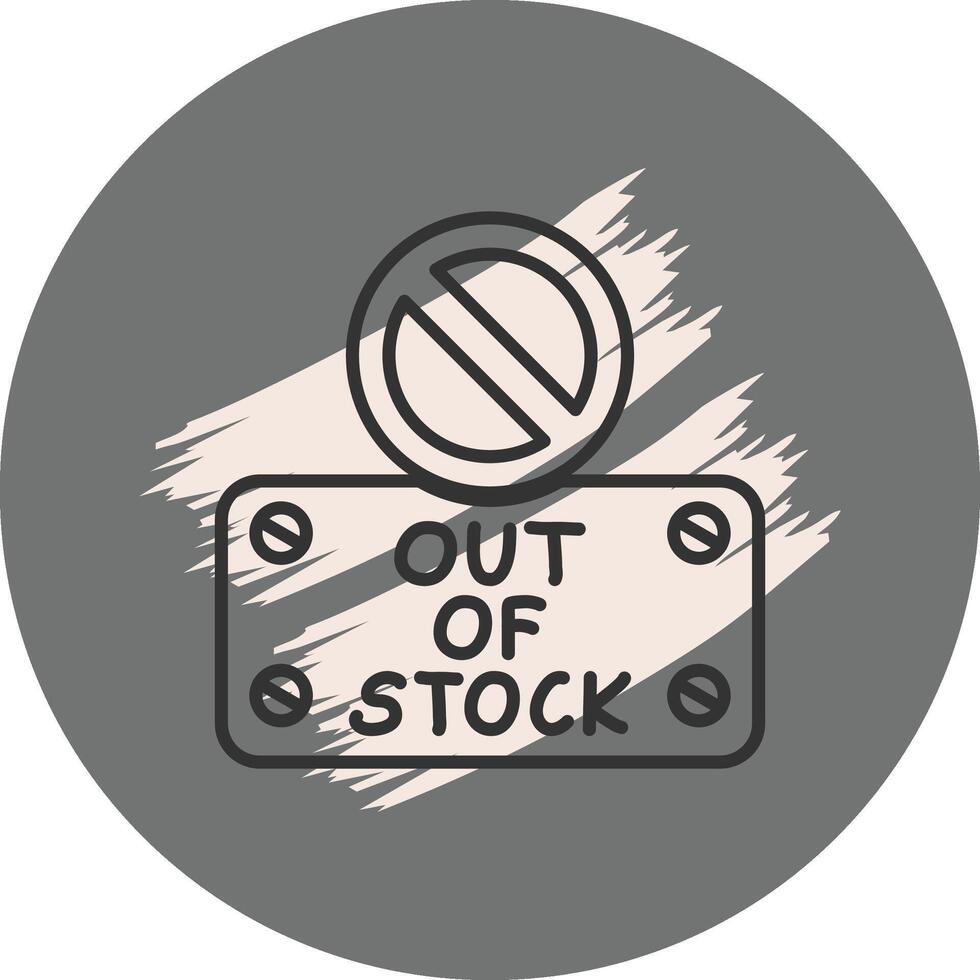 Out Of Stock Elegant Mobile App Design vector