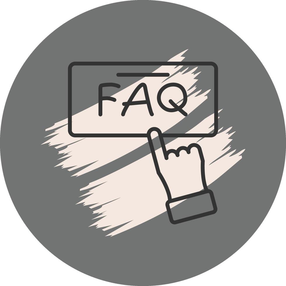 Faq Sophisticated User Interface Layout vector