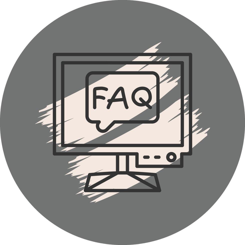 Faq Distinctive Creative Element vector