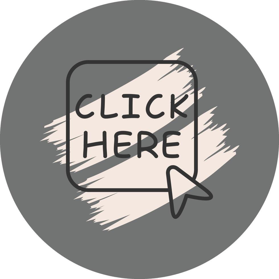 Click Here Stylish Web Interface Feature vector