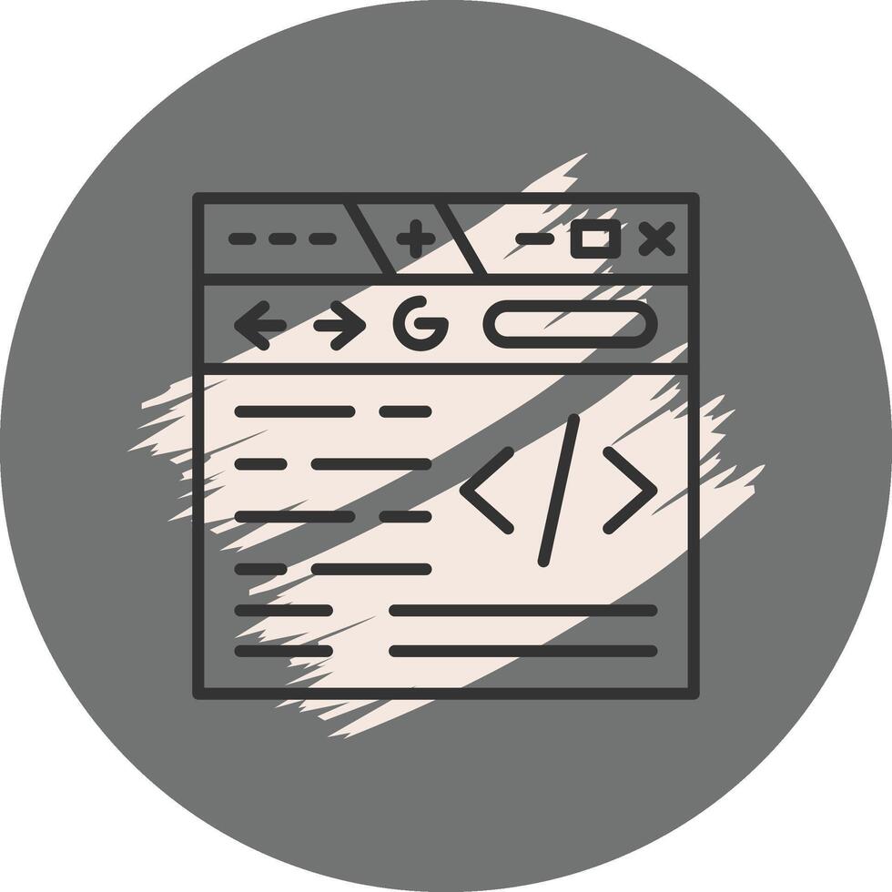 Website Coding Sleek Modern Design Element vector