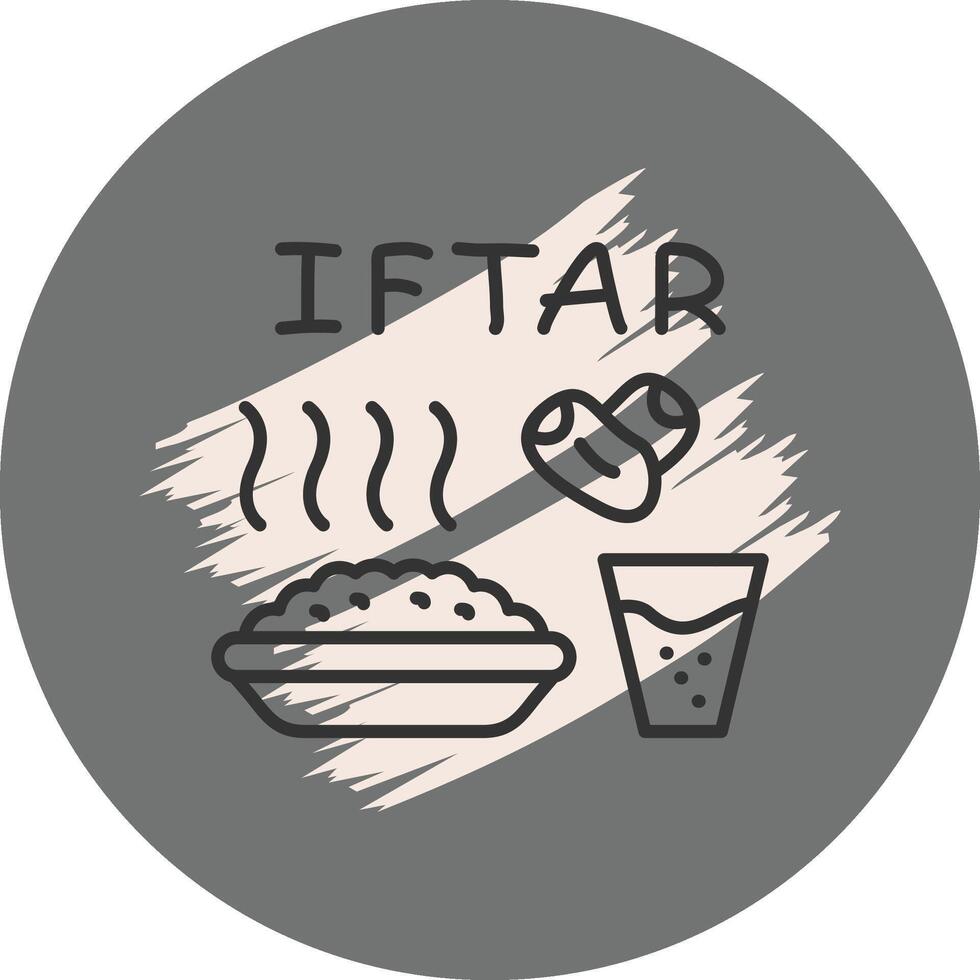 Iftar Modern Flat Design Object vector