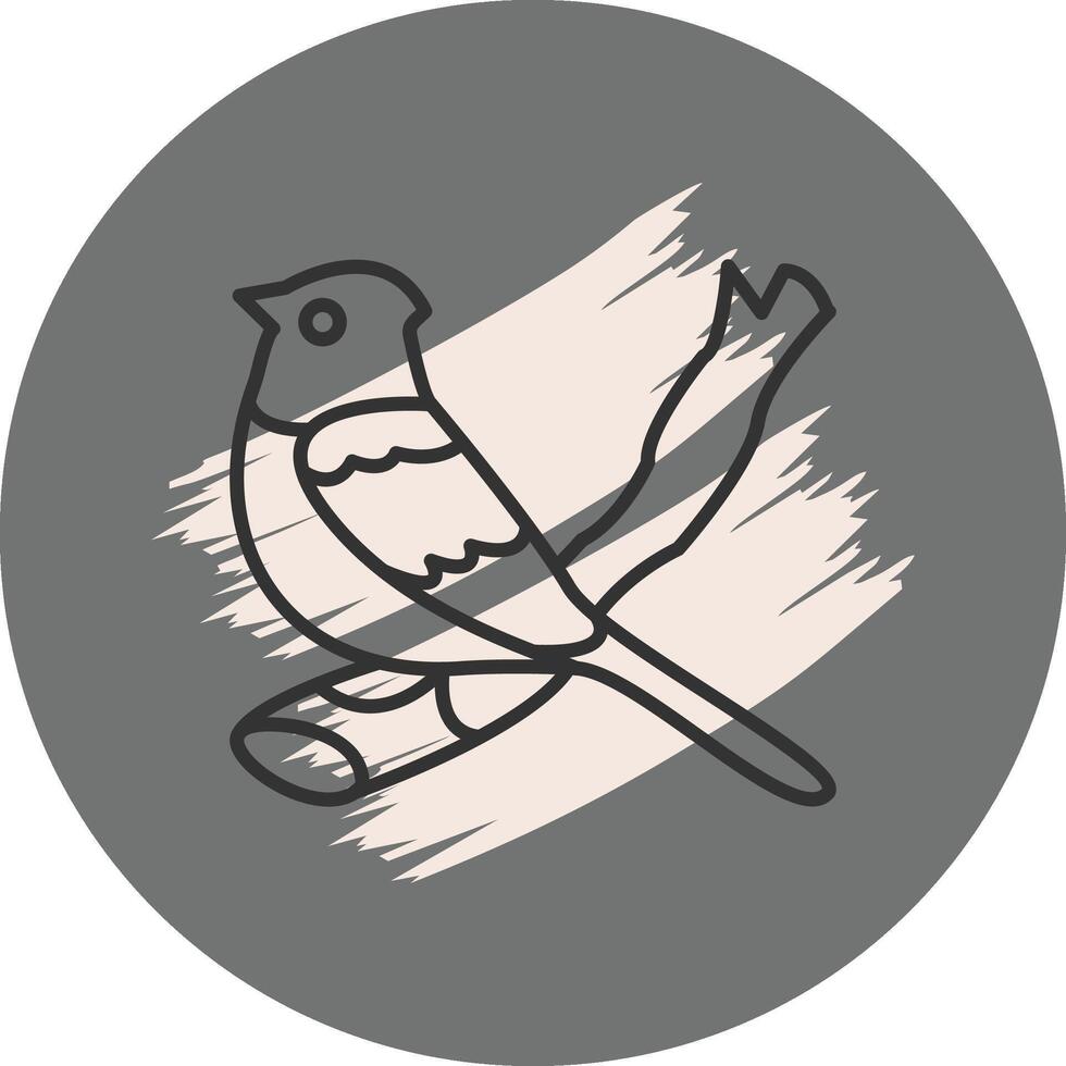 Green tailed Towhee High Resolution Graphic Symbol vector