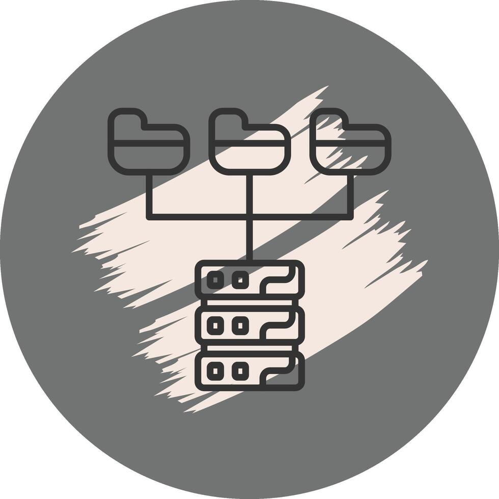 Data Model Elegant User Interface Element vector