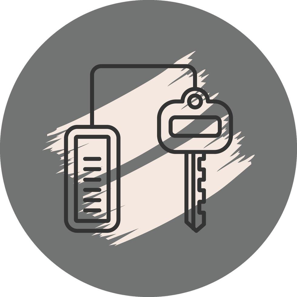 Composite Key Distinct Modern Graphic Asset vector