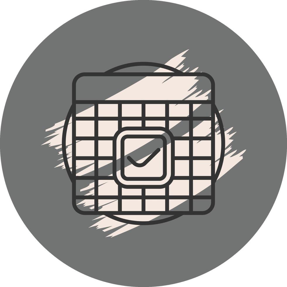 Grid Check Minimal Creative Graphic Shape vector