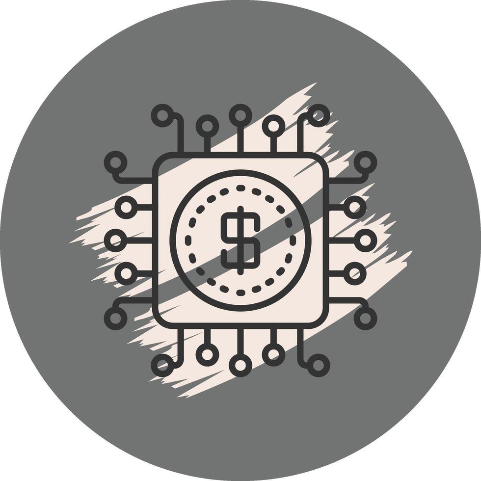 Digital Disruption Refined Flat Design Element vector