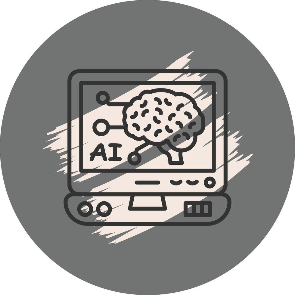 Artificial Intelligence Dynamic Branding Design Object vector