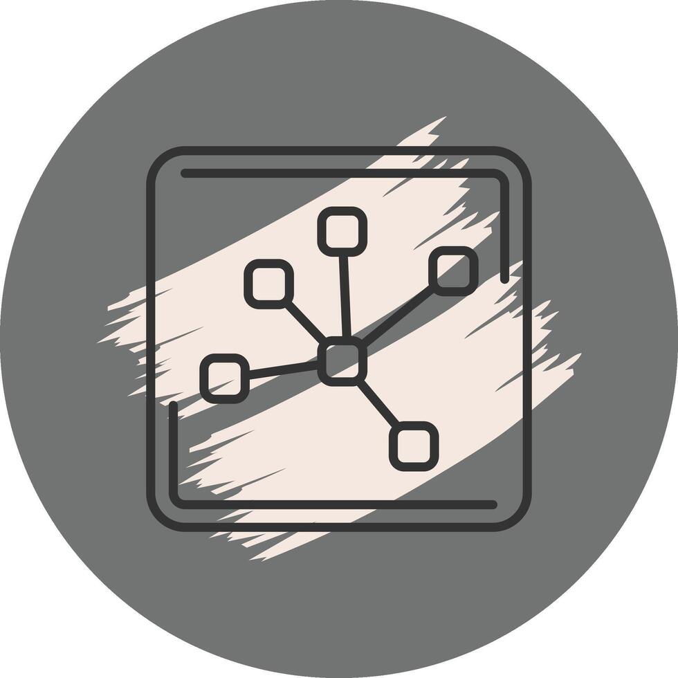 Network Hub Innovative Web Graphic Object vector