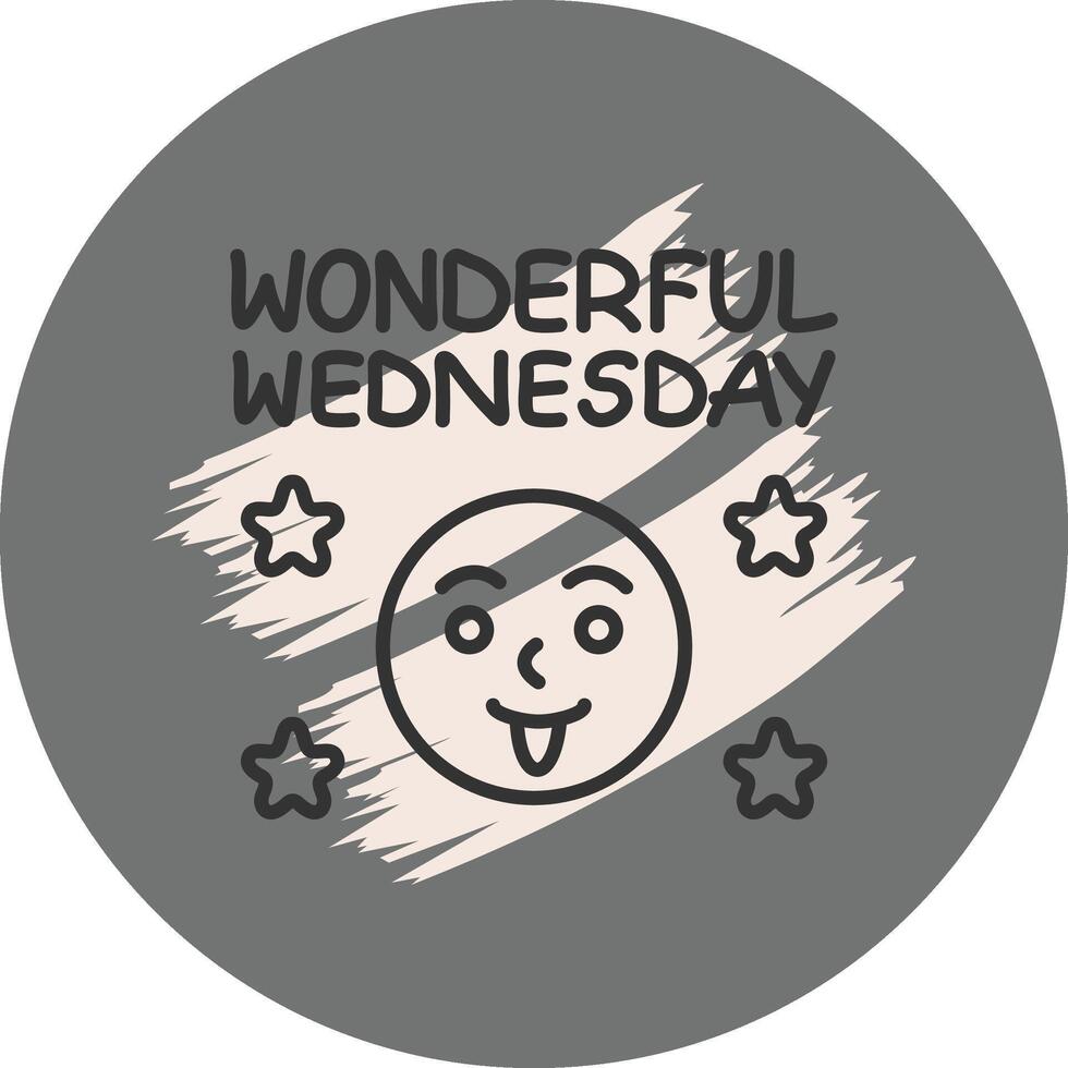 Wednesday Sophisticated User Interface Layout vector