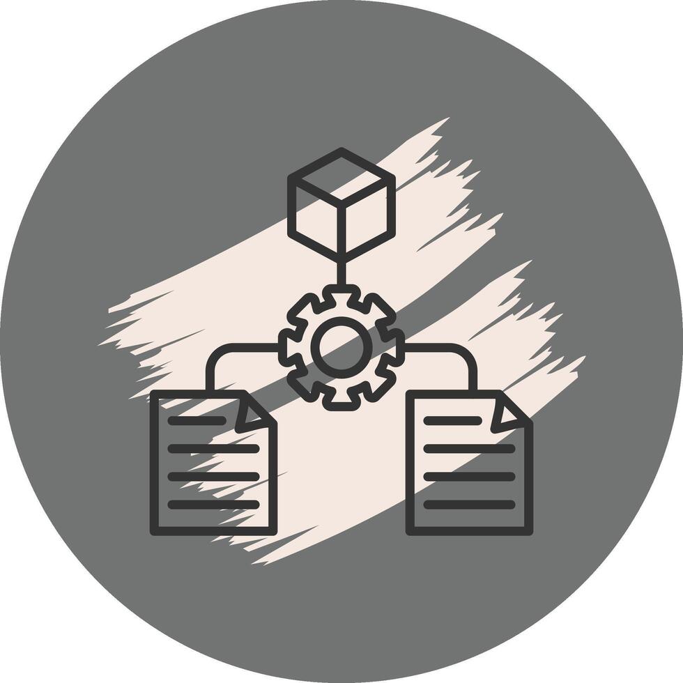 Predictive Modeling Stylish Modern Object vector