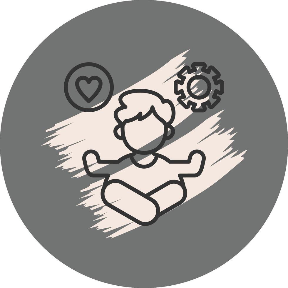 Stress Management Dynamic Branding Design Object vector