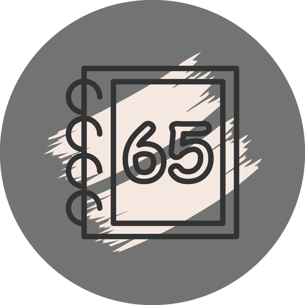 Math Sixty Five Minimal Branding Graphic Layout vector