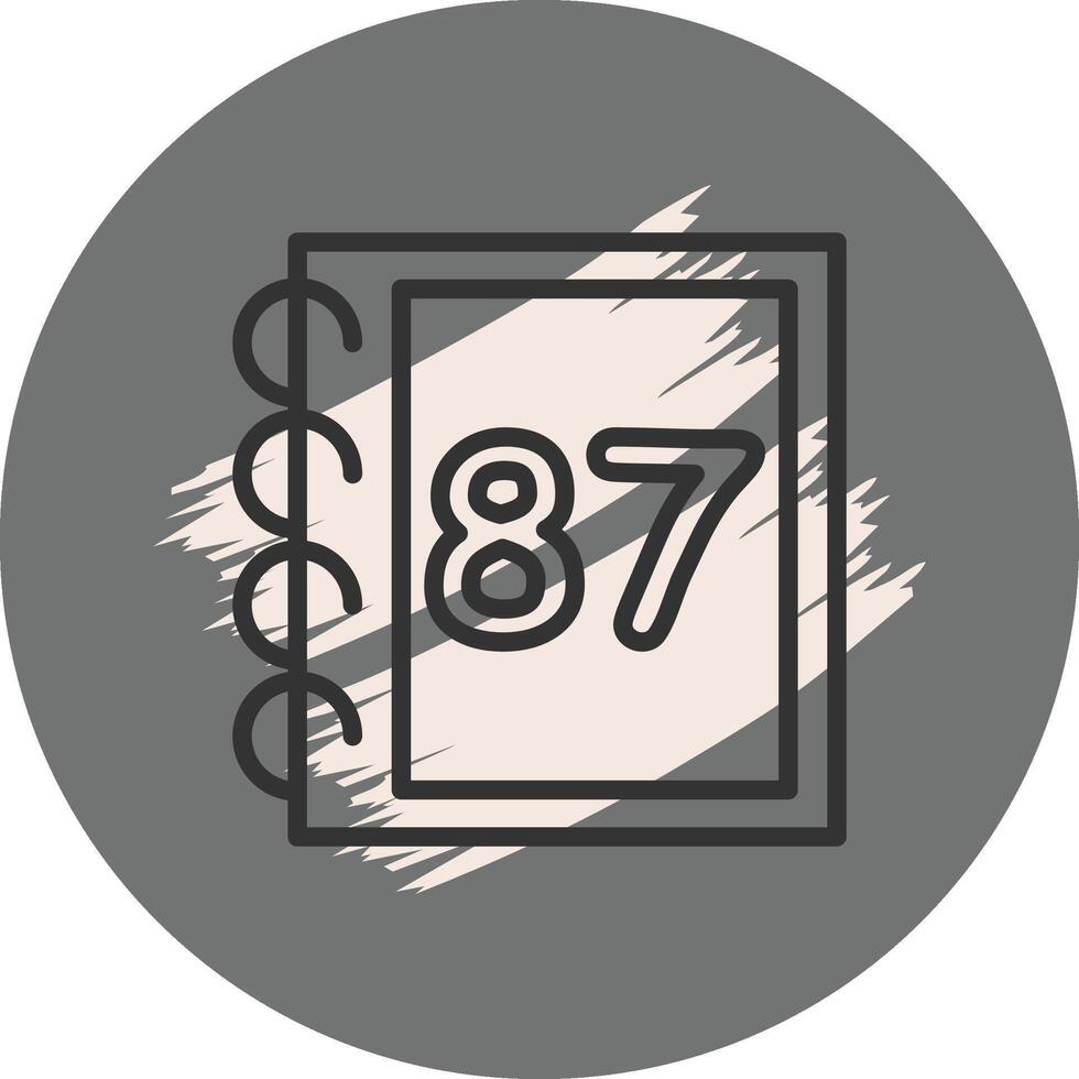 Math Eighty Seven Custom Digital Art Layout vector