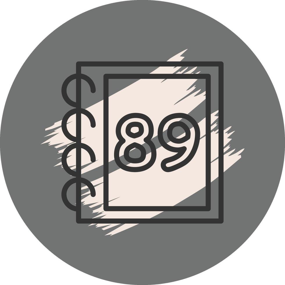 Math Eighty Nine Balanced Flat Object vector