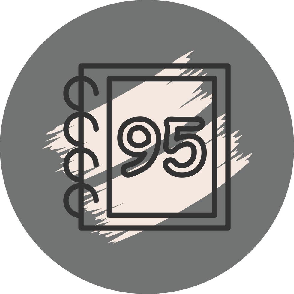 Math Ninty Five Custom Digital Art Layout vector