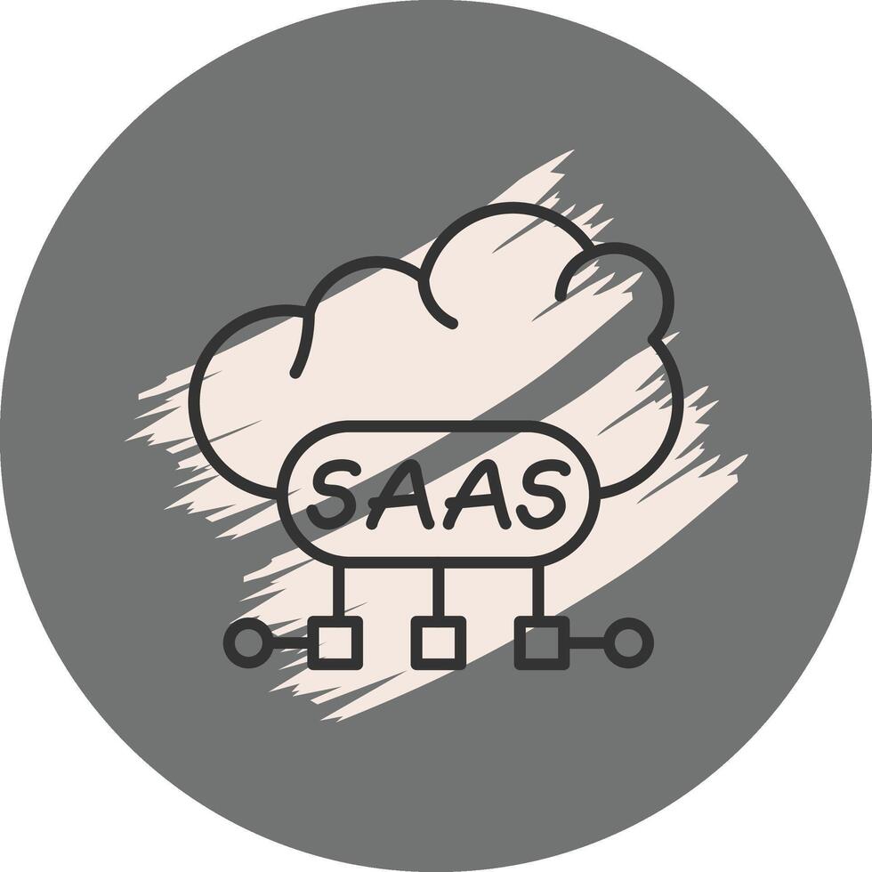 Cloud SaaS Distinct User Experience Symbol vector