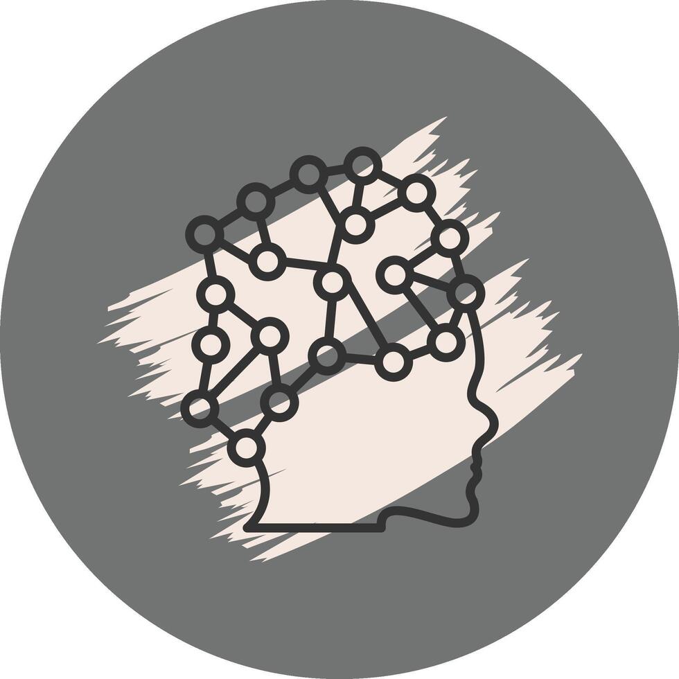 Convolutional Neural Simple Digital Design Symbol vector