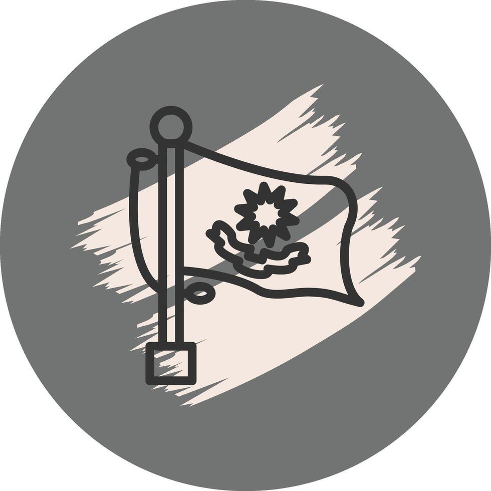 Flag Kazakhstan Adaptive Web Interface Layout vector