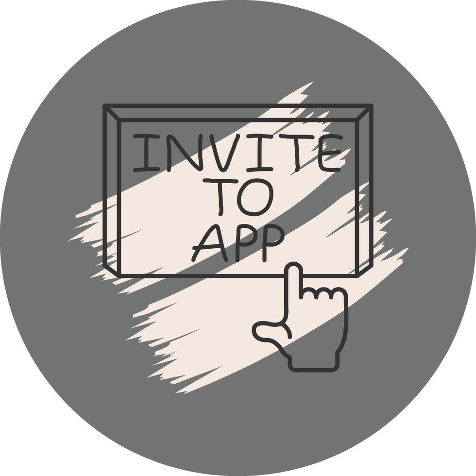 invitación a aplicación dedo grifo botón equilibrado moderno gráfico elemento vector