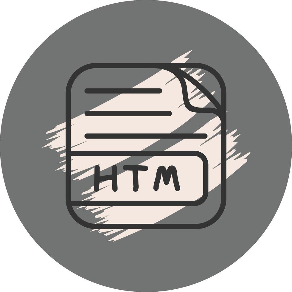 HTM File Consistent User Interface Mark vector