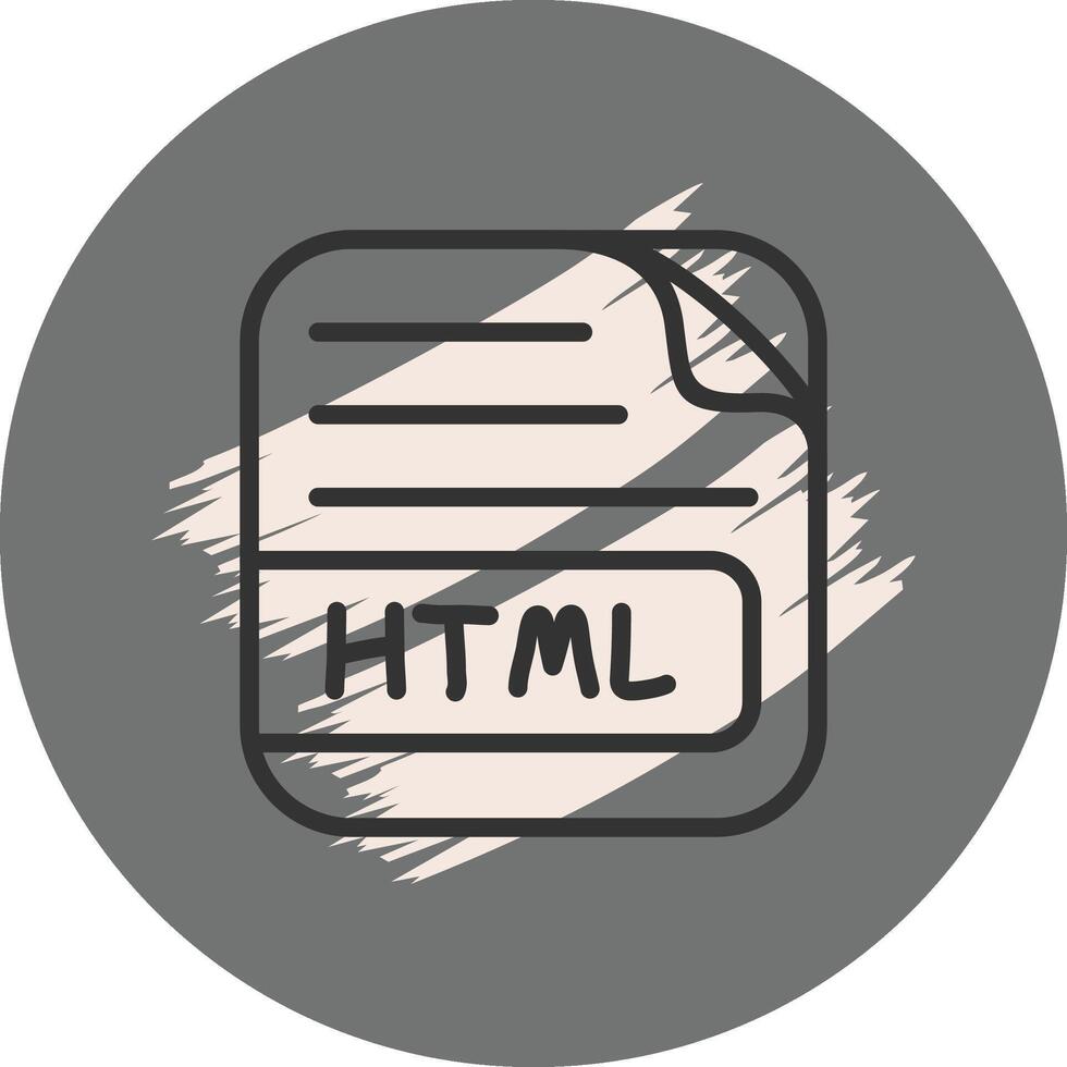HTML File Stylish Design Feature vector