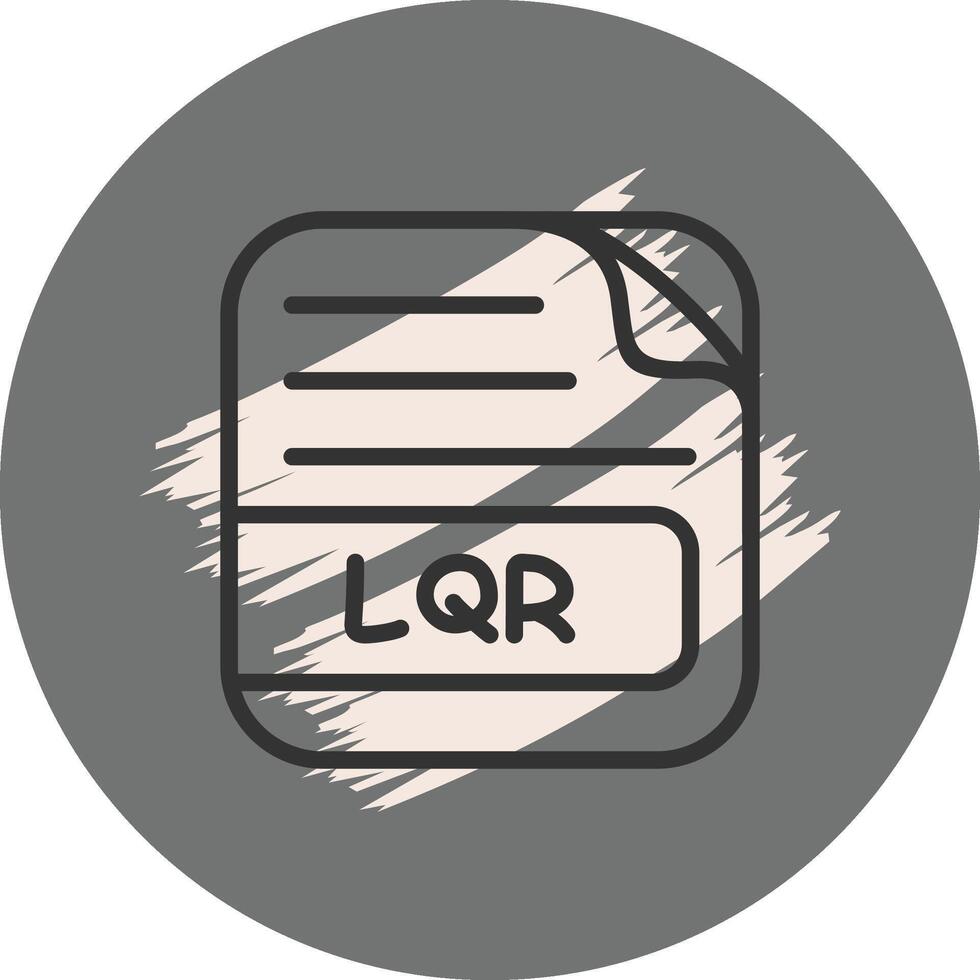 LQR File Unique Web Interface Form vector