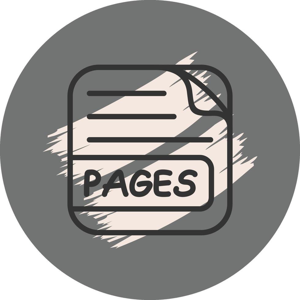 PAGES File Dynamic Mobile App Symbol vector
