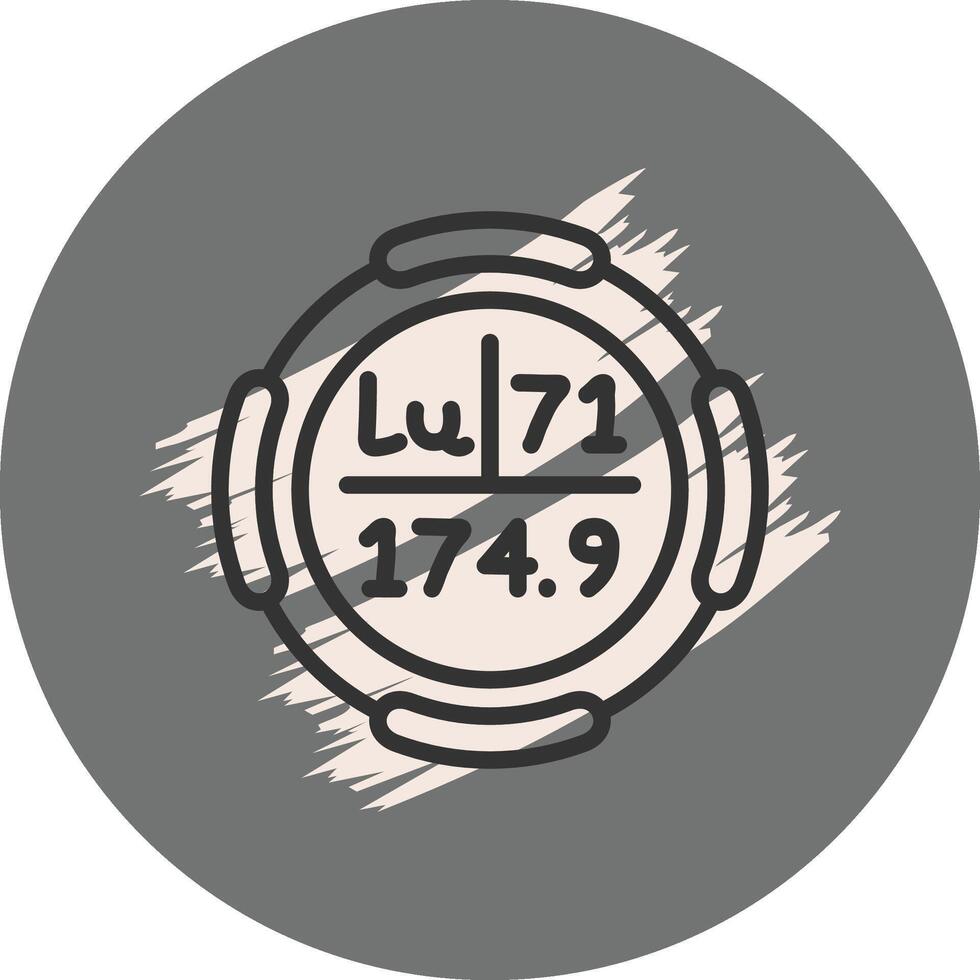 Lutetium Distinct Visual Graphic Feature vector