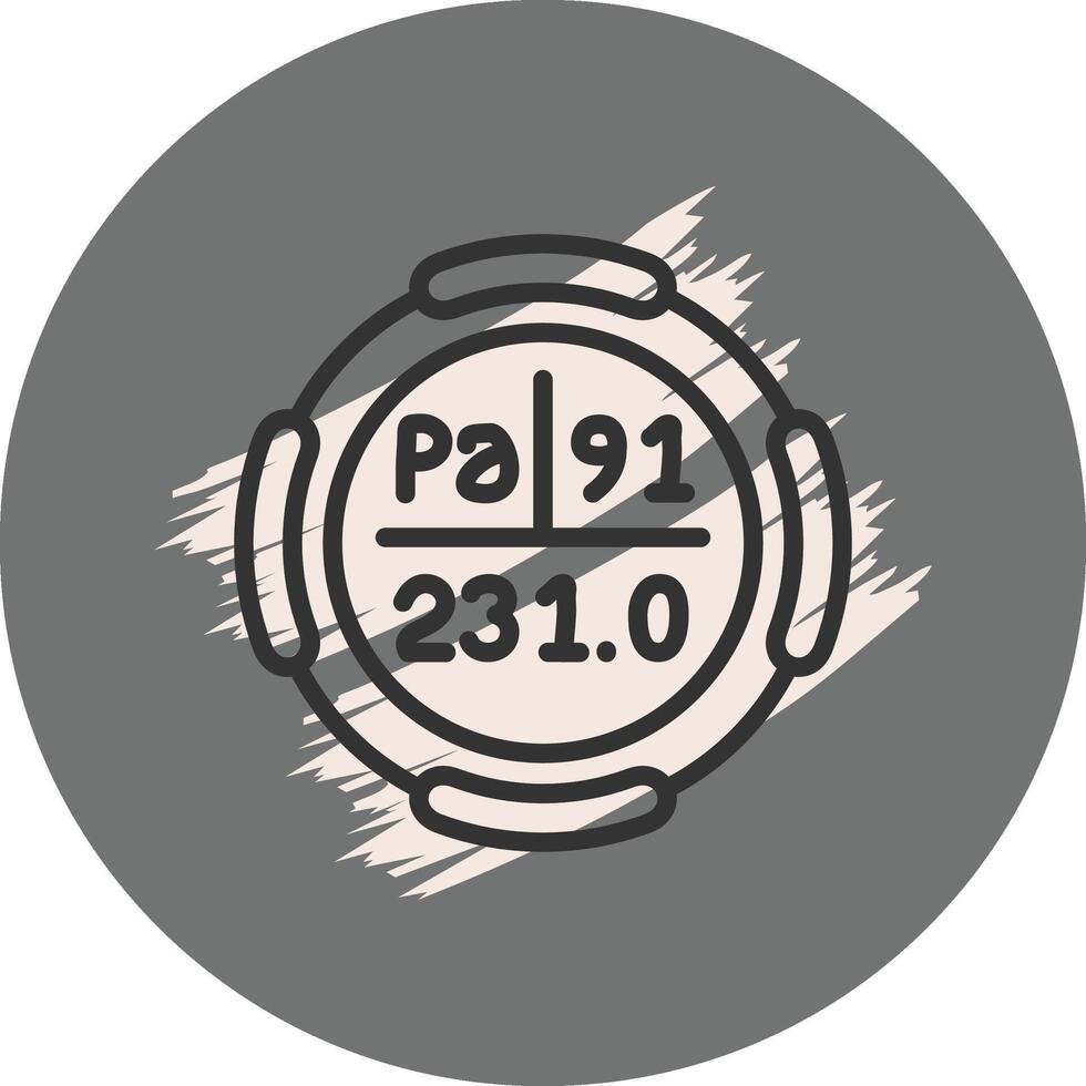 Protactinium Distinct Digital Design Feature vector