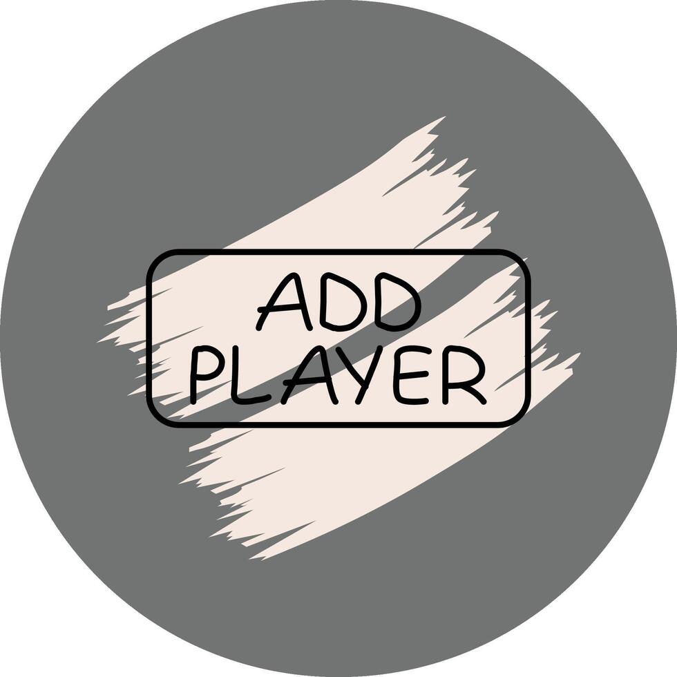 Add Friend Slim Button Innovative Flat Design Asset vector