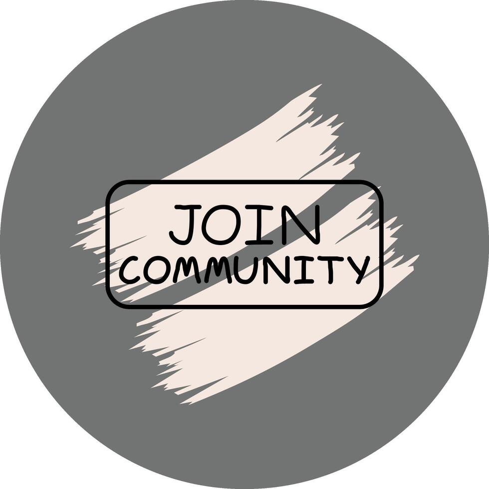 Join Community Slim Button Futuristic Web Design Layout vector