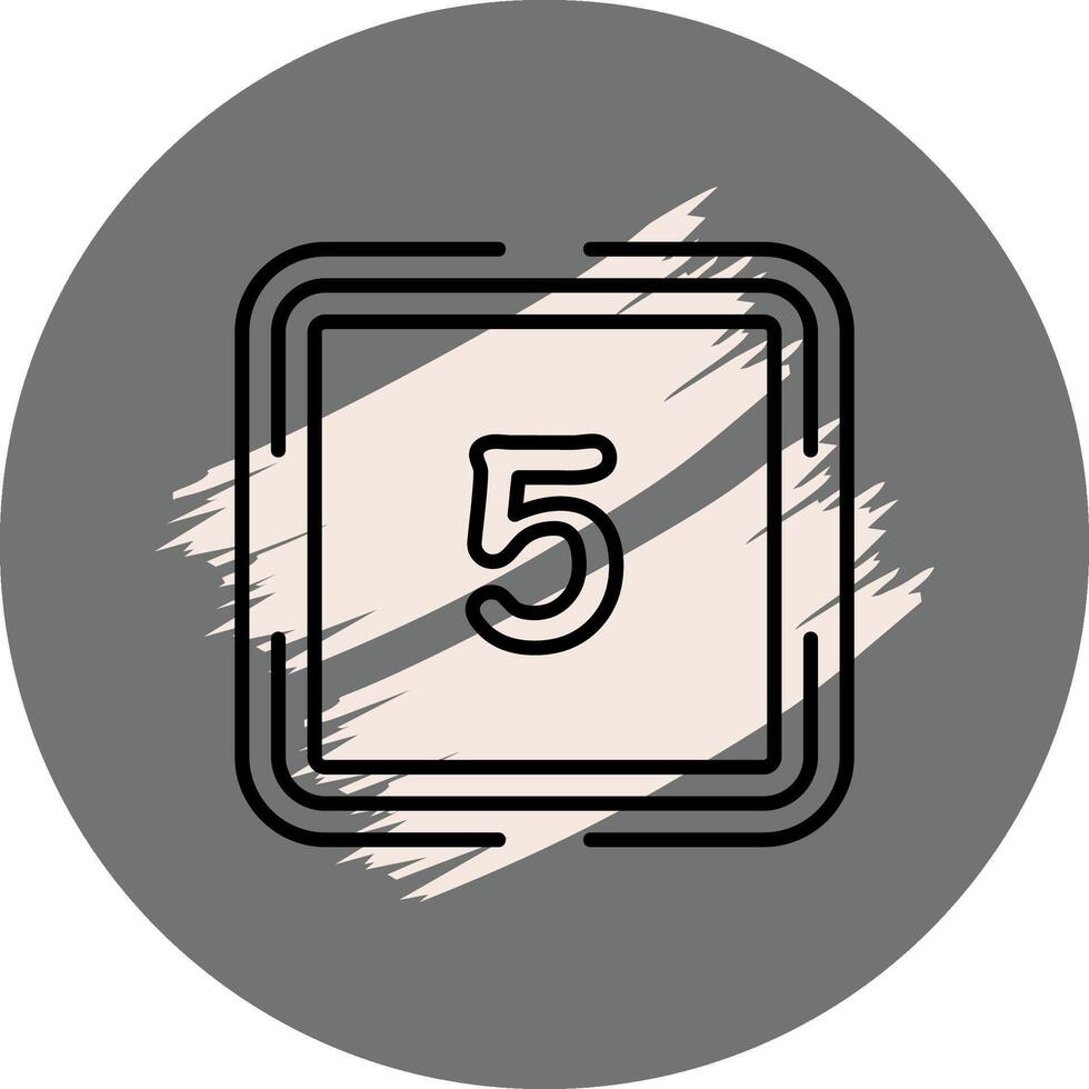Counting Five Clear User Interface Object vector