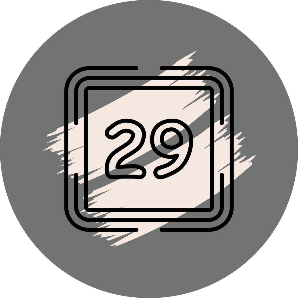 Counting Twenty Nine Elegant Product Design Shape vector