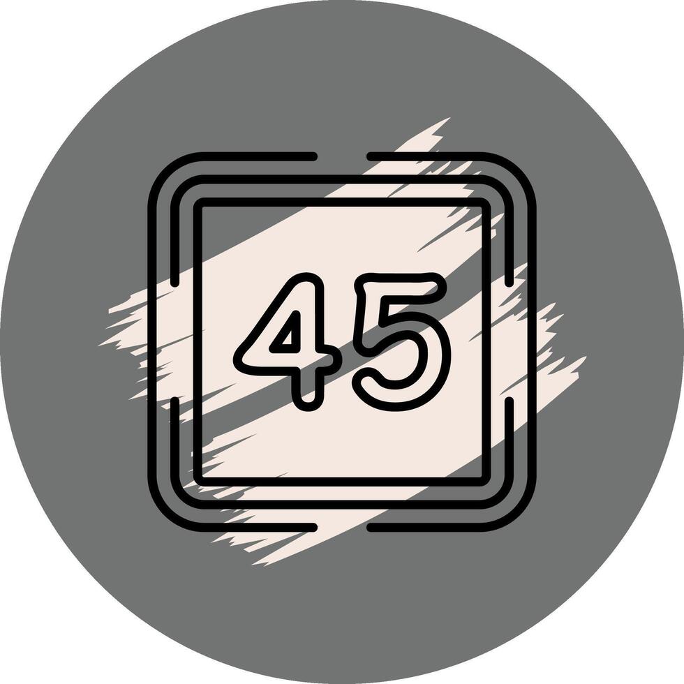 Counting Forty Five Functional Web Graphic Object vector