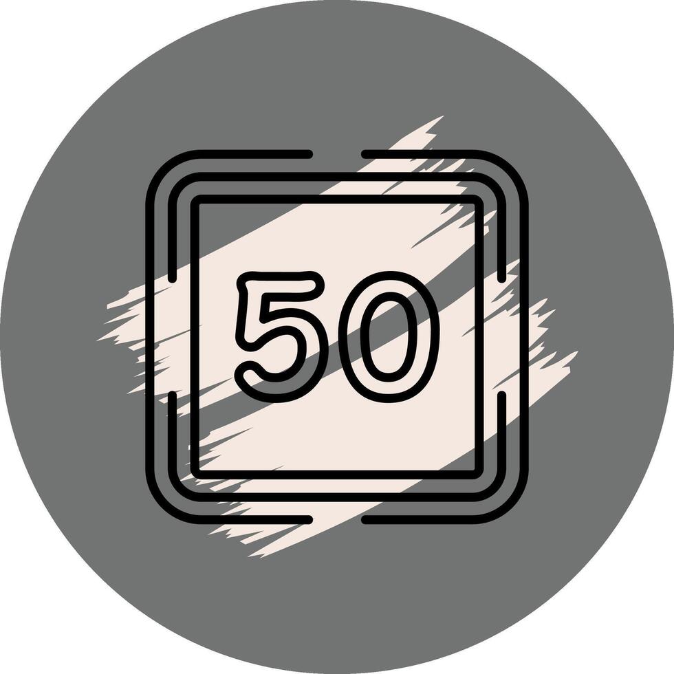 Counting Fifty Custom Creative Element vector