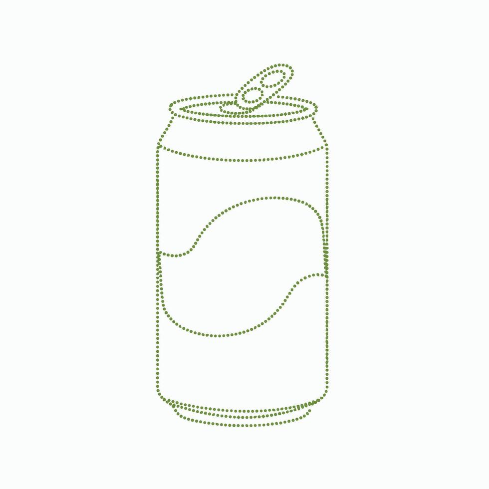Open aluminum soda can with pull tab on a plain , representing refreshment and beverage packaging vector