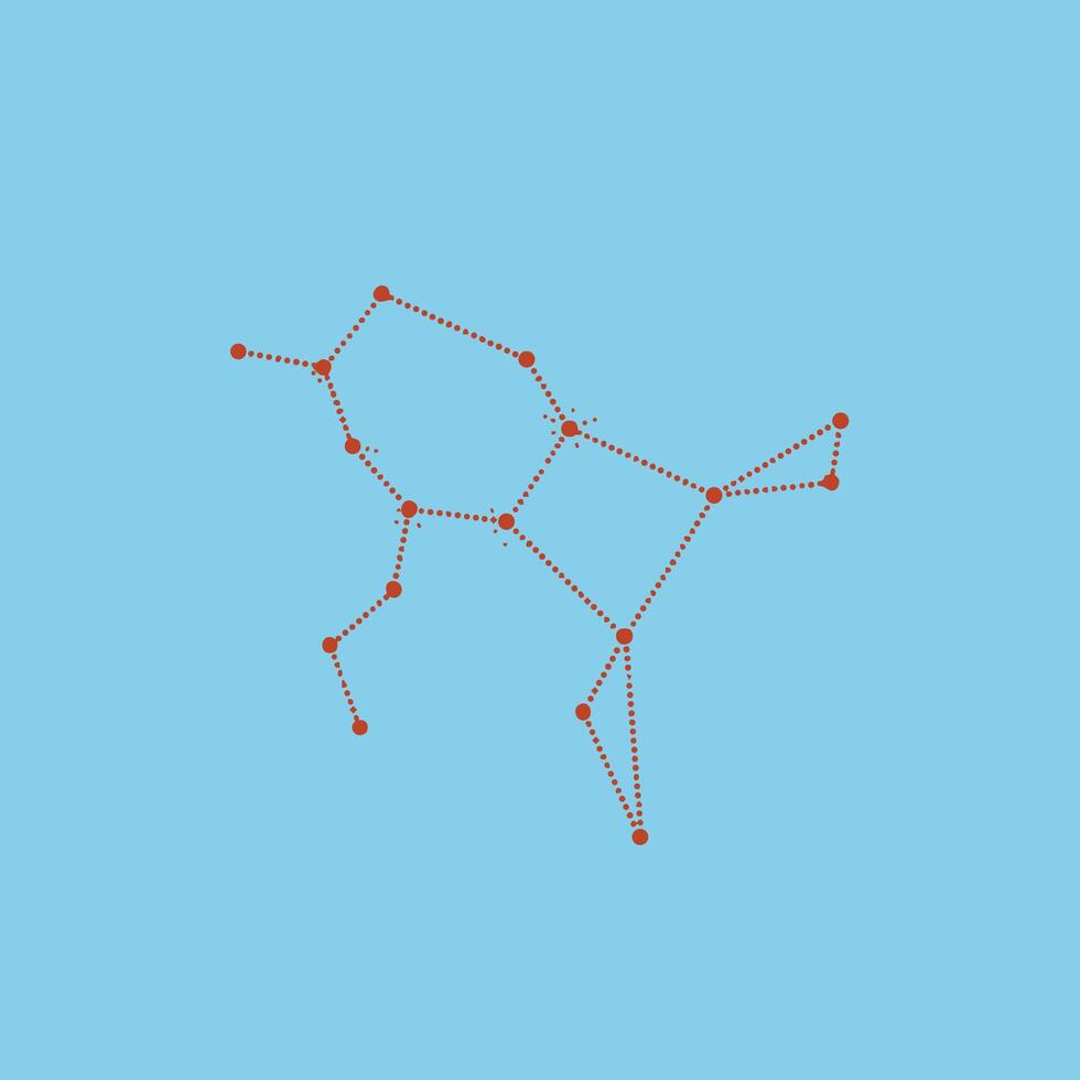 resumen como una constelación red de interconectado puntos y líneas en un suave azul con un sutil degradado efecto vector