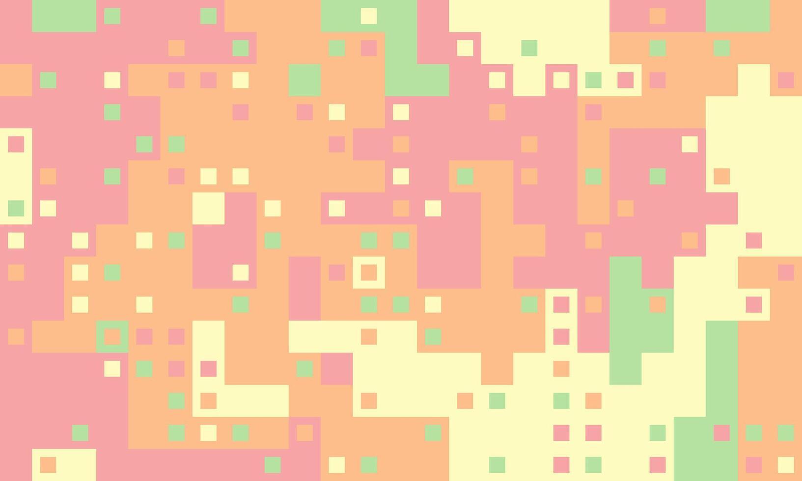 Abstract pastel pixel art background. Soft, muted colors create a calming, playful mood, perfect for website banners, social media, or branding projects. vector