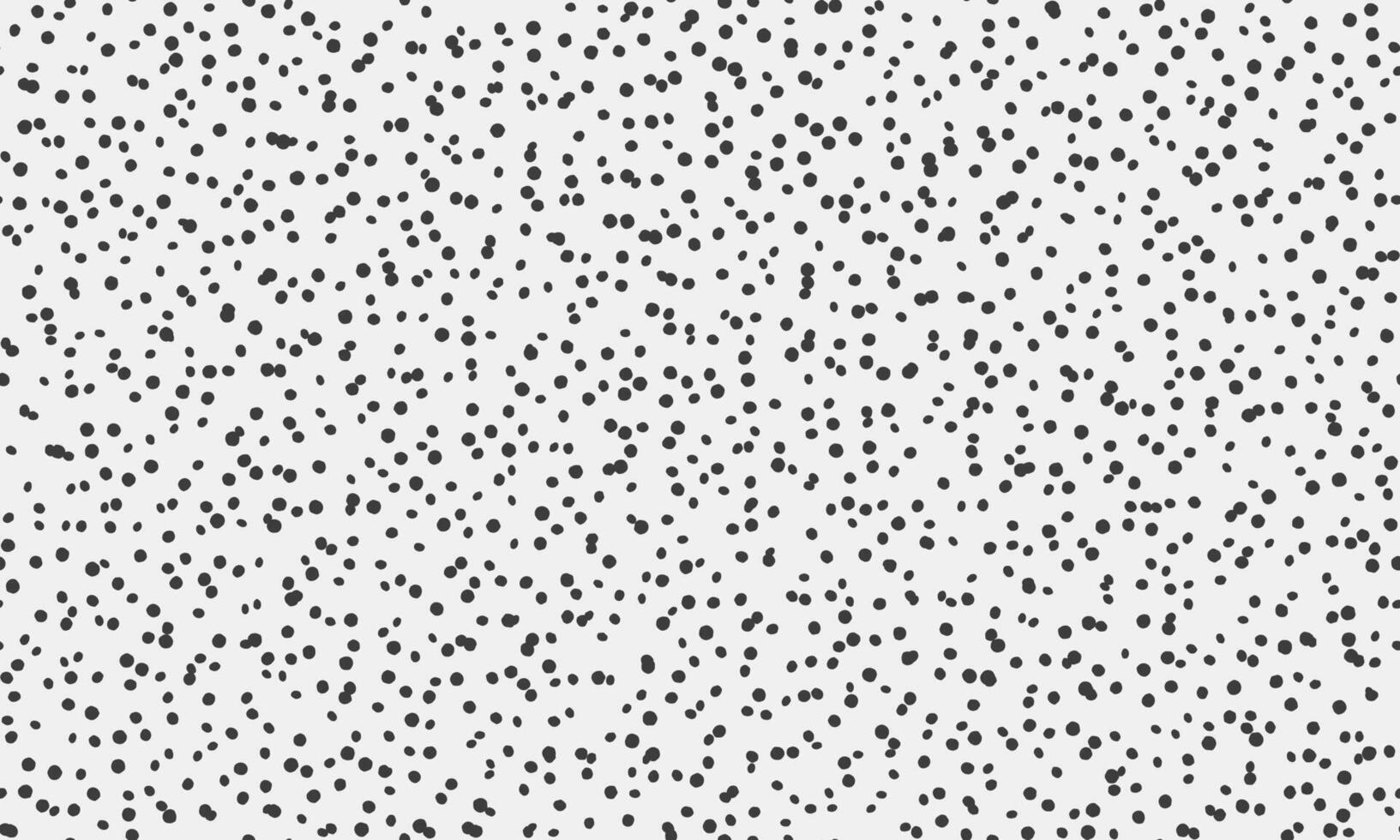 Abstract grayscale polka dot pattern. Dense, organic distribution of small dark circles on a light background. Ideal for website backgrounds, textiles, or playful designs. vector