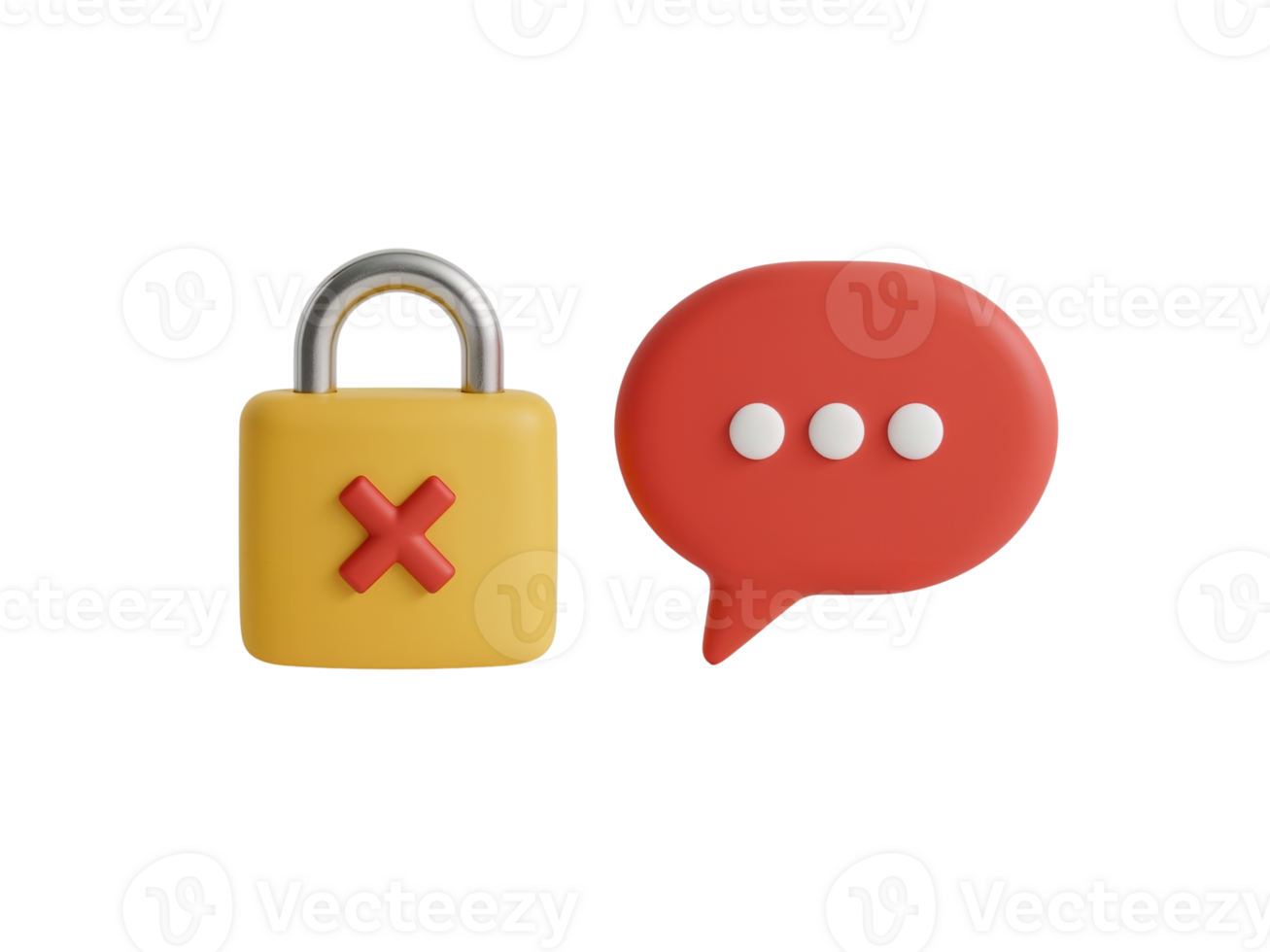 Data breach alert depiction displaying encrypted communication with access restriction concept png