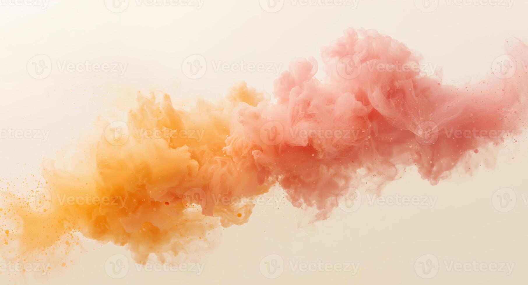 Hues of Tranquility. An Abstract Dance of Color and Form, Fluid Dynamics in Action. photo