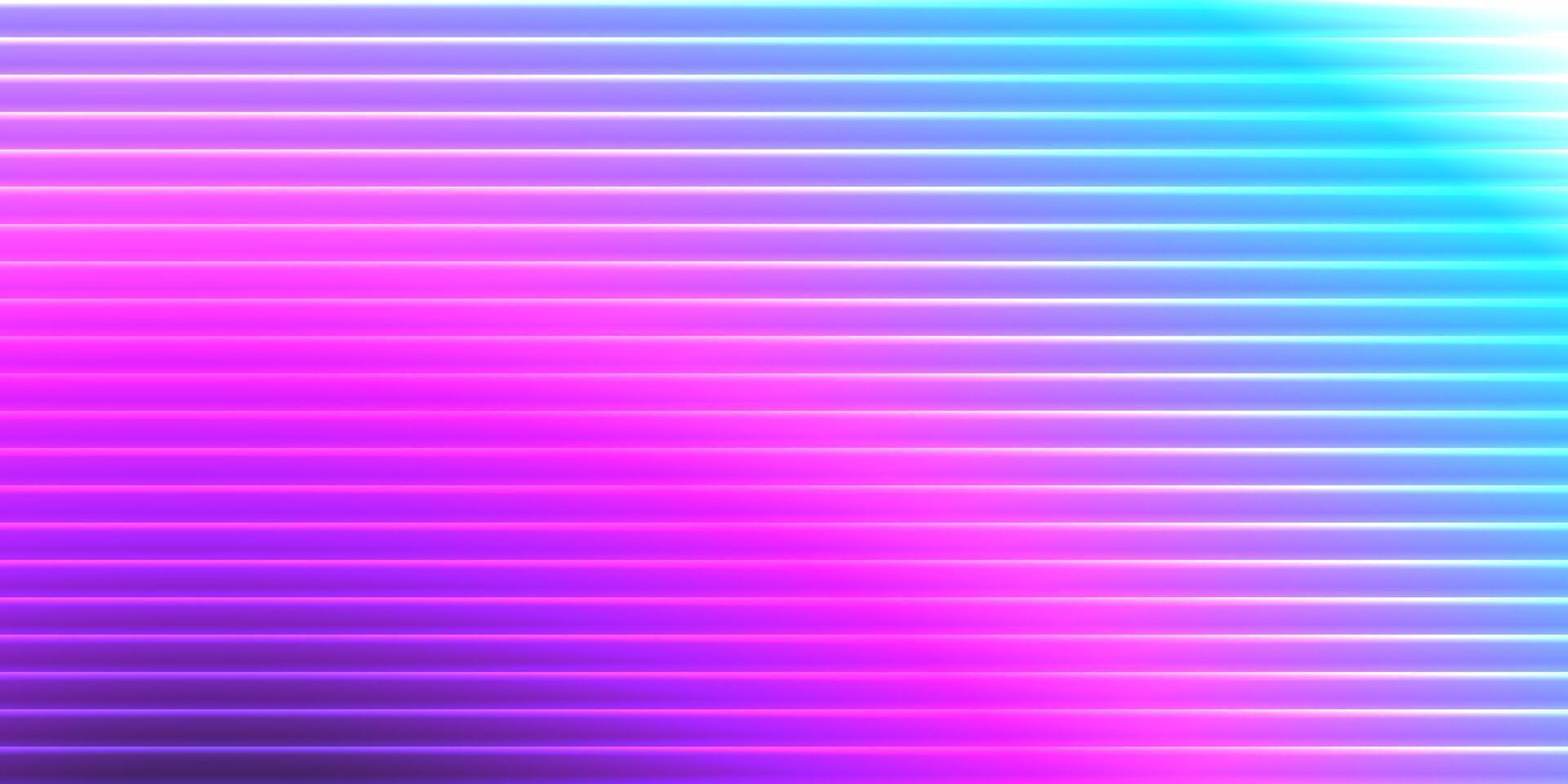 Iridescent ribbed glass texture with fractal waves and metallic sheen. Abstract transparent background in blue gradient tones. Luxury 3D with prism light and soft neon glow. vector