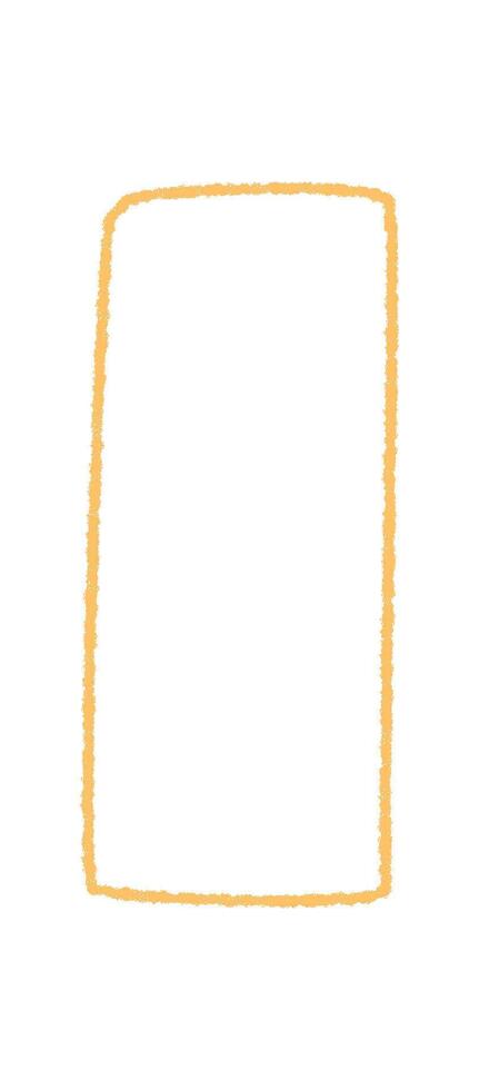 Chalk outline fluid rectangle text box draws a soft border and frame. The icon and label flow in an organic style with clear graphic outline on a light background, the box presents creative text vector