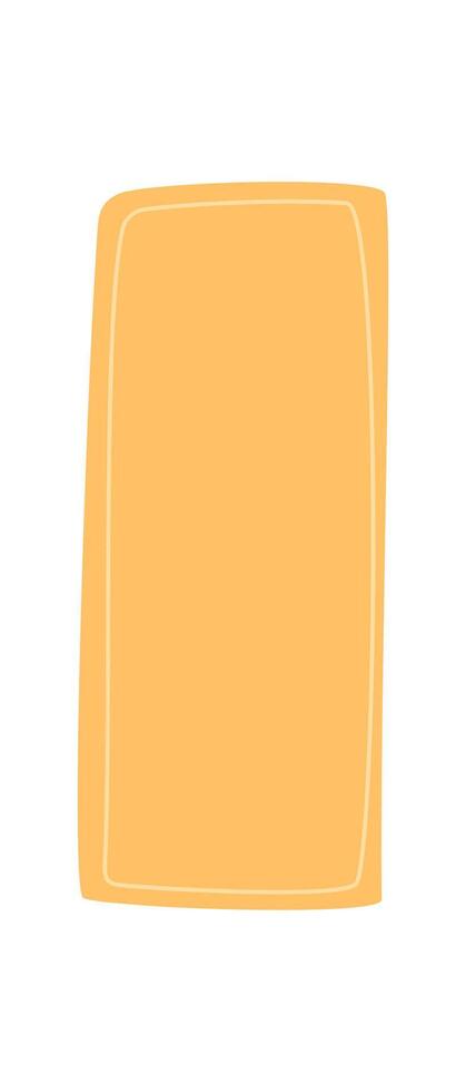 Hand drawn organic rectangle frame with playful blob border. This abstract card template has an inviting doodle background and soft banner style, ideal for creative text layout and versatile graphic vector