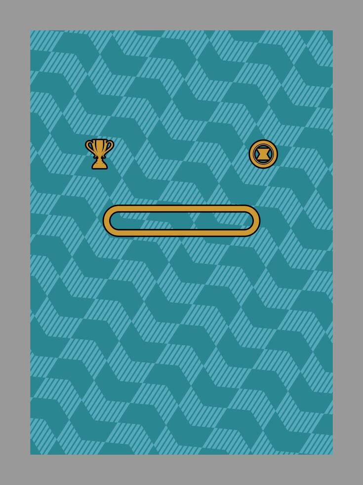 Game Interface Element with Trophy and Coin Icons vector
