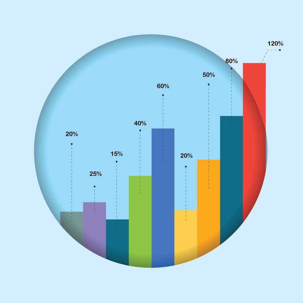 Pie chart for reports and presentations UI, WEB. Simulated pie chart of a businessman who wants to share profits anywere vector