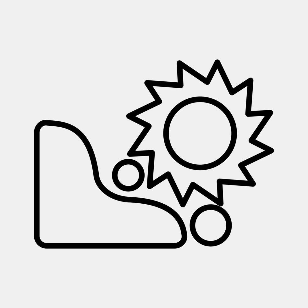 1-19.epsIcon mining saw. Gold mining elements. Icon in line style. vector