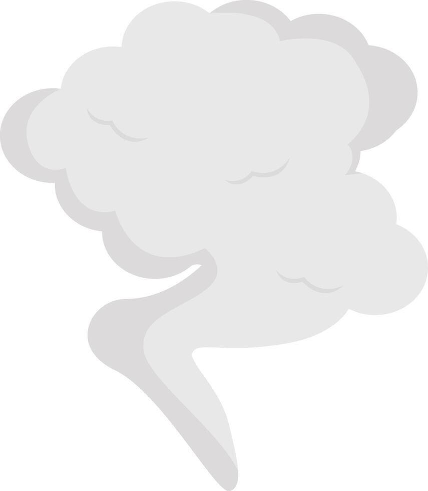 fumar nubes elemento en plano diseño vector